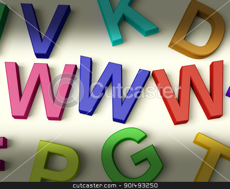 Www Written In Plastic Kids Letters Www Written In Plastic Kids Letters stock photo, Www Written In Multicolored Plastic Kids Letters by stuartmiles