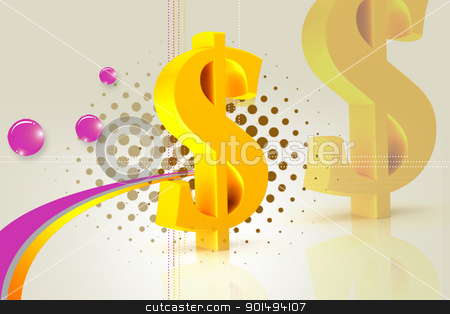Digital illustration of dollar sign in colour background Digital illustration of dollar sign in colour background stock photo, Digital illustration of dollar sign in colour background by dileep