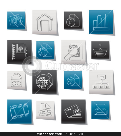 Web Site and Internet icons Web Site and Internet icons stock vector clipart, Web Site and Internet icons - vector icon set by Stoyan Haytov