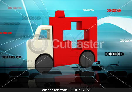 Highly rendering ambulance symbol in color background Highly rendering ambulance symbol in color background stock photo, Highly rendering ambulance symbol in color background by dileep