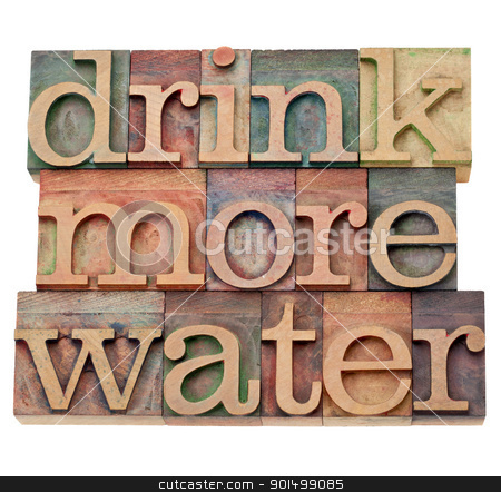 To use this stock image in your creative project, please select the size you need over to the right and click the "Add to Cart" button.
Your downloaded image will come with the Cutcaster watermark removed so don’t worry about the watermark you see on this page. drink more water stock photo, drink more water - hydration concept - isolated text in vintage wood letterpress printing blocks by Marek Uliasz
