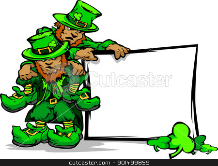 Leprechaun With Sign