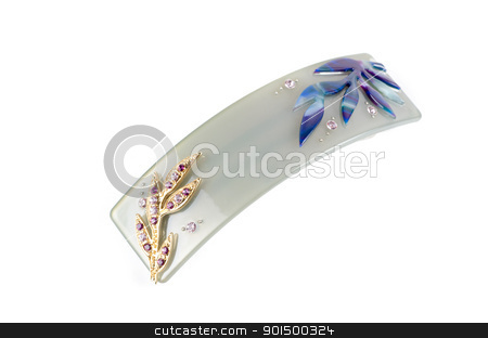 Beautiful hairpin Beautiful hairpin stock photo, Beautiful hairpin isolated on white background by olinchuk