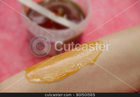 To use this stock image in your creative project, please select the size you need over to the right and click the "Add to Cart" button.
Your downloaded image will come with the Cutcaster watermark removed so don’t worry about the watermark you see on this page. sugaring epilation stock photo, Sugaring: epilation with liquate sugar at legs. It is less painful hair removal with wax replacement by olinchuk