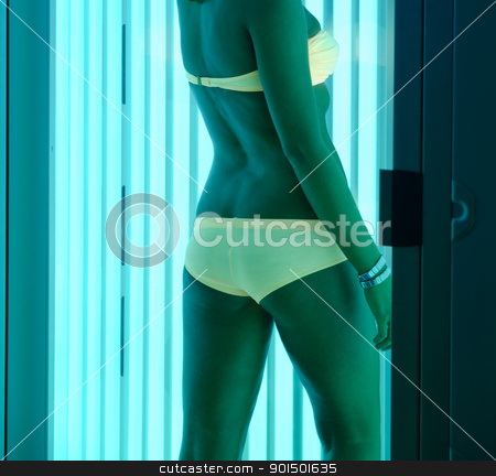 To use this stock image in your creative project, please select the size you need over to the right and click the "Add to Cart" button.
Your downloaded image will come with the Cutcaster watermark removed so don’t worry about the watermark you see on this page. at solarium stock photo, beautiful girl closeup in swimsuit at solarium by olinchuk