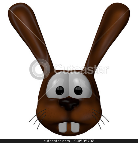 Rabbit rabbit stock photo, cartoon rabbit - 3d illustration by J?
