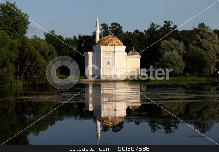 Mosque mosque stock photo, The mosque on the shores of Lake by mrivserg