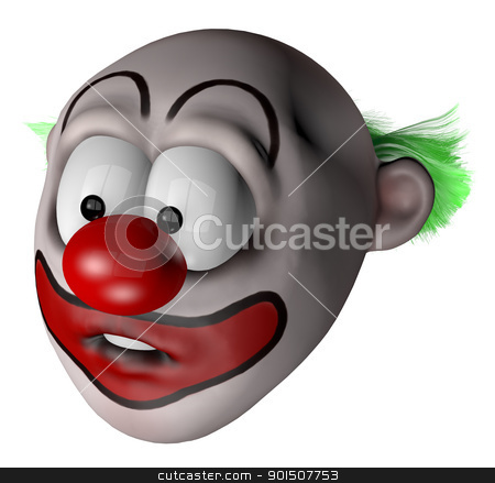 Clown clown stock photo, cartoon clown - 3d illustration by J?