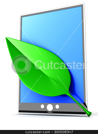 To use this stock image in your creative project, please select the size you need over to the right and click the "Add to Cart" button.
Your downloaded image will come with the Cutcaster watermark removed so don’t worry about the watermark you see on this page. Eco Tablet PC stock photo, A ecologic Tablet PC / Pad. 3D rendered illustration. Isolated on white. by Michael Osterrieder