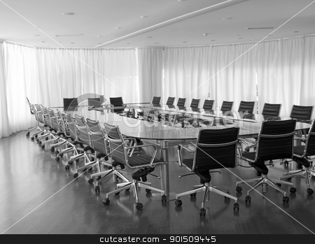 To use this stock image in your creative project, please select the size you need over to the right and click the "Add to Cart" button.
Your downloaded image will come with the Cutcaster watermark removed so don’t worry about the watermark you see on this page. Conference Room stock photo, board room, office, work place, conference, chairs, table by Adam Radosavljevic
