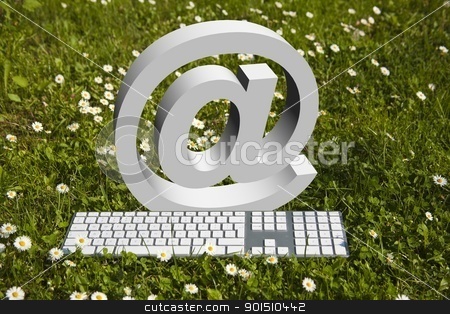 To use this stock image in your creative project, please select the size you need over to the right and click the "Add to Cart" button.
Your downloaded image will come with the Cutcaster watermark removed so don’t worry about the watermark you see on this page. Internet in garden! stock photo, Internet @ sign and niderb keyboard on green grass in garden by Adam Radosavljevic