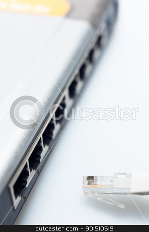 To use this stock image in your creative project, please select the size you need over to the right and click the "Add to Cart" button.
Your downloaded image will come with the Cutcaster watermark removed so don’t worry about the watermark you see on this page. network hub switch with lan cable disconnected stock photo, network hub switch with lan cable disconnected over white by Francesco Perre