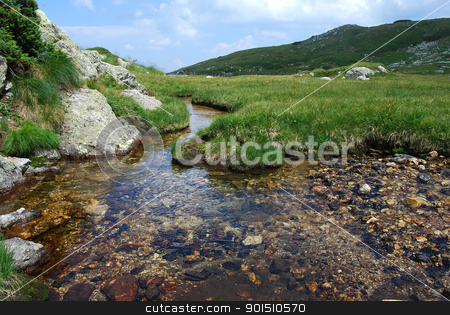 High mountain spring waters High mountain spring waters stock photo, Clear high mountain spring waters in summer by Aleksandar Varbenov