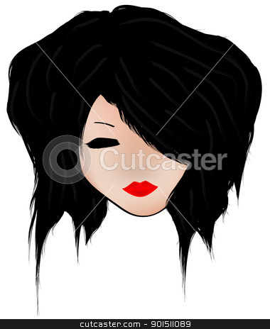 Emo girl Emo girl stock photo, Vector illustration of emo teenager by Sylwia Marzjan