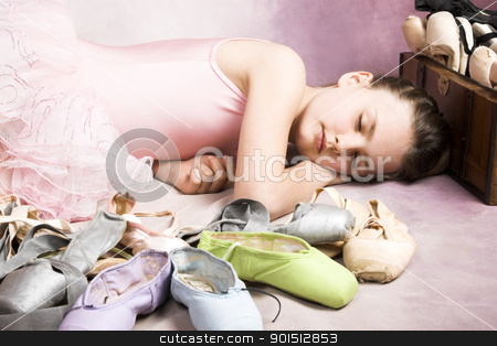 Young dancer Young dancer stock photo, Young dancer wearing a pink costume with a beautiful expression by Carla Booysen