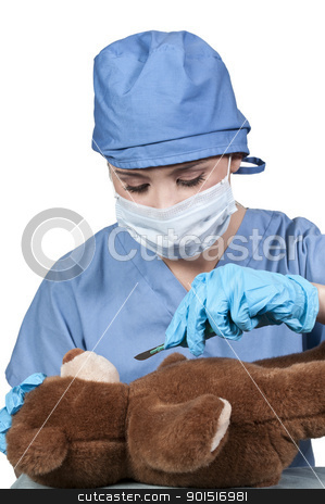 To use this stock image in your creative project, please select the size you need over to the right and click the "Add to Cart" button.
Your downloaded image will come with the Cutcaster watermark removed so don’t worry about the watermark you see on this page. Beautiful Woman Surgeon stock photo, A beautiful young woman surgeon performing surgery by Robert Byron