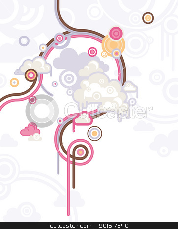 Abstract retro background abstract retro background stock vector clipart, abstract retro lovely colorful background vector illustration by SelenaMay