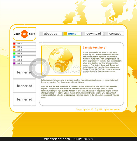 Vector template web site vector template web site stock vector clipart, fully editable vector template web site by pilgrim.artworks