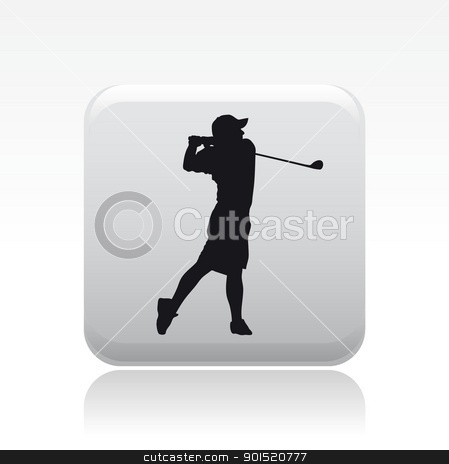 To use this stock image in your creative project, please select the size you need over to the right and click the "Add to Cart" button.
Your downloaded image will come with the Cutcaster watermark removed so don’t worry about the watermark you see on this page. Vector illustration stock vector clipart, Vector illustration of single isolated golf player icon by Myvector