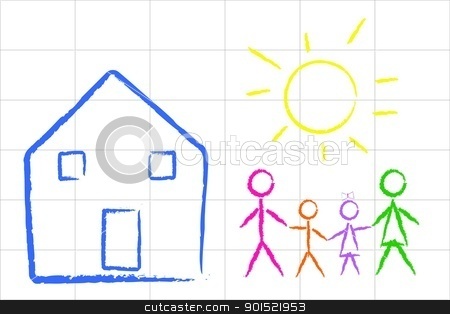 To use this stock image in your creative project, please select the size you need over to the right and click the "Add to Cart" button.
Your downloaded image will come with the Cutcaster watermark removed so don’t worry about the watermark you see on this page. Vector illustration stock vector clipart, Vector illustration of child family design by Myvector
