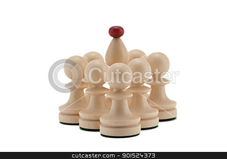 Well defended Bishop Well defended Bishop stock photo, Bishop surrounded with pawns by Gyöngyvér Szász