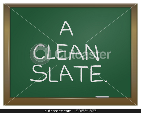 To use this stock image in your creative project, please select the size you need over to the right and click the "Add to Cart" button.
Your downloaded image will come with the Cutcaster watermark removed so don’t worry about the watermark you see on this page. A clean slate concept. stock photo, Illustration depicting a green chalk board with the words 'A clean slate' written on it in white chalk. by Samantha Craddock
