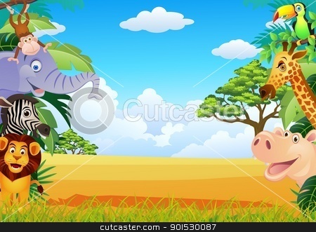 To use this stock image in your creative project, please select the size you need over to the right and click the "Add to Cart" button.
Your downloaded image will come with the Cutcaster watermark removed so don’t worry about the watermark you see on this page. Animal Cartoon stock vector clipart, Vector Illustration Of Animal Cartoon by Surya Zaidan