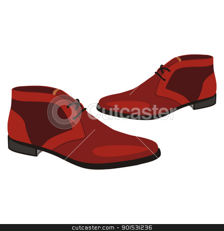 Isolated pair of shoes isolated pair of shoes stock vector clipart, fully editable vector illustration of men pair shoes by pilgrim.artworks