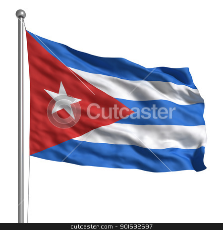 Flag of Cuba Flag of Cuba stock photo, Flag of Cuba by ayzek