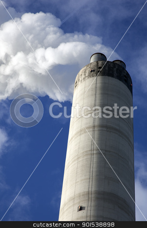 Chimney chimney stock photo, chimney with blue sky by Rob Bouwman