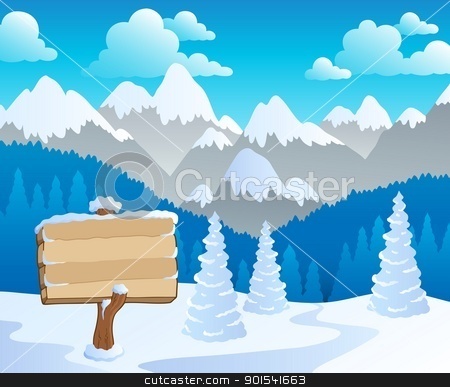 To use this stock image in your creative project, please select the size you need over to the right and click the "Add to Cart" button.
Your downloaded image will come with the Cutcaster watermark removed so don’t worry about the watermark you see on this page. Mountain theme landscape 5 stock vector clipart, Mountain theme landscape 5 - vector illustration. by Klara Viskova