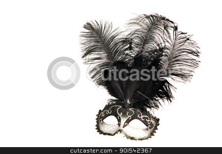 To use this stock image in your creative project, please select the size you need over to the right and click the "Add to Cart" button.
Your downloaded image will come with the Cutcaster watermark removed so don’t worry about the watermark you see on this page. black and white venetian mask stock photo, black and white venetian mask with feathers on white background by Tudor Antonel adrian