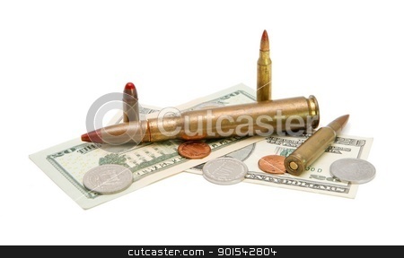 To use this stock image in your creative project, please select the size you need over to the right and click the "Add to Cart" button.
Your downloaded image will come with the Cutcaster watermark removed so don’t worry about the watermark you see on this page. American banknotes, coins and tracer cartridges on white background stock photo, American banknotes, coins and tracer cartridges on white background by Shlomo Polonsky