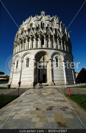 Battistero (Pisa) Battistero (Pisa) stock photo, Pisa, Piazza dei miracoli, with the Basilica and the leaning tower by Maurizio Martini