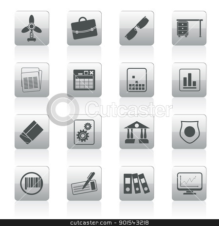 Business and Office Icons Business and Office Icons stock vector clipart, Business and Office Icons - Vector Icon Set 2 by Stoyan Haytov