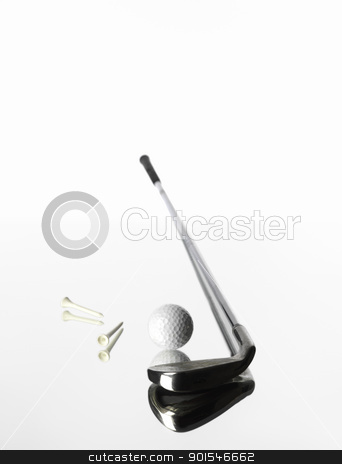 Golf objects Golf objects stock photo, Golf Objects on white background by Anne-Louise Quarfoth