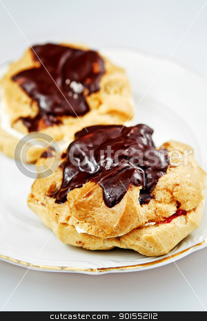 Icelandic Cream Buns Icelandic Cream Buns stock photo, Icelandic rjomabollur (cream buns) that are traditionally eaten on Bolludagur, a local festivity. by Psychopu