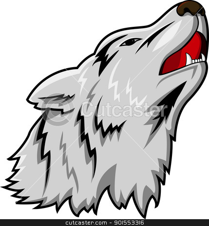 Wolf Wolf stock vector clipart, Vector Illustration Of Wolf by Surya Zaidan