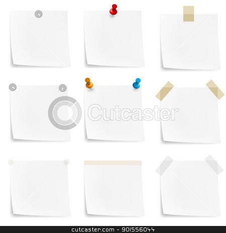 To use this stock image in your creative project, please select the size you need over to the right and click the "Add to Cart" button.
Your downloaded image will come with the Cutcaster watermark removed so don’t worry about the watermark you see on this page. Paper notes and stickers stock photo, Paper notes and stickers. Illustration on white background by dvarg
