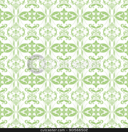 Seamless floral pattern Seamless floral pattern stock vector clipart, Beautiful background of seamless floral pattern by Ingvar Bjork