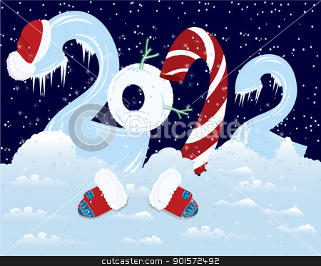New Year numbers with hat and mittens New Year numbers with hat and mittens stock vector clipart, New Year numbers with hat and mittens in the snow
by Zebra-Finch