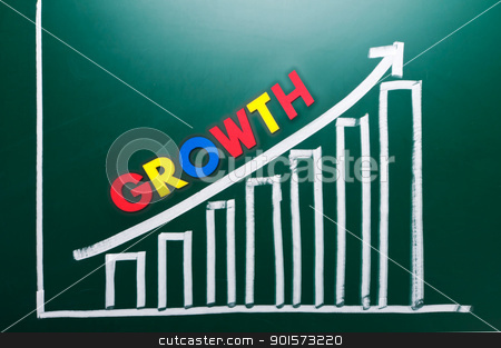To use this stock image in your creative project, please select the size you need over to the right and click the "Add to Cart" button.
Your downloaded image will come with the Cutcaster watermark removed so don’t worry about the watermark you see on this page. Growth concept with words and drawing chart stock photo, Growth concept with colorful words and drawing chart on blackboard by Lawren