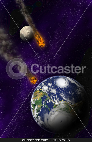 To use this stock image in your creative project, please select the size you need over to the right and click the "Add to Cart" button.
Your downloaded image will come with the Cutcaster watermark removed so don’t worry about the watermark you see on this page. Attack of the asteroid on the planet in the universe. Abstract i stock photo, Attack of the asteroid on the planet in the universe. Abstract illustration of a meteor impact. by mozzyb