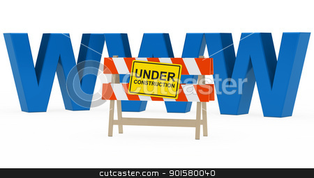 To use this stock image in your creative project, please select the size you need over to the right and click the "Add to Cart" button.
Your downloaded image will come with the Cutcaster watermark removed so don’t worry about the watermark you see on this page. www under construction stock photo, blue www with under construction barrier sign by d3images