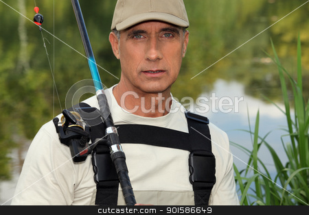 To use this stock image in your creative project, please select the size you need over to the right and click the "Add to Cart" button.
Your downloaded image will come with the Cutcaster watermark removed so don’t worry about the watermark you see on this page. handsome middle-aged fisherman by riverside stock photo, handsome middle-aged fisherman by riverside by photography33
