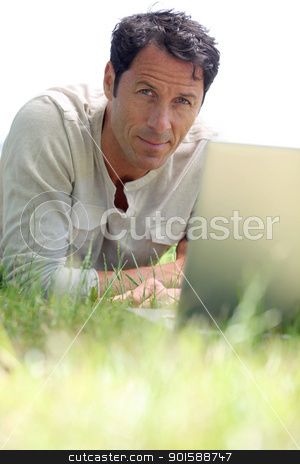 To use this stock image in your creative project, please select the size you need over to the right and click the "Add to Cart" button.
Your downloaded image will come with the Cutcaster watermark removed so don’t worry about the watermark you see on this page. Man working on the grass stock photo, Man working on the grass by photography33