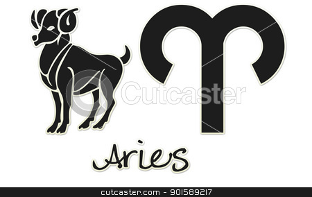 To use this stock image in your creative project, please select the size you need over to the right and click the "Add to Cart" button.
Your downloaded image will come with the Cutcaster watermark removed so don’t worry about the watermark you see on this page. Aries Zodiac Signs - Black Sticker stock photo, zodiac signs by StacyO