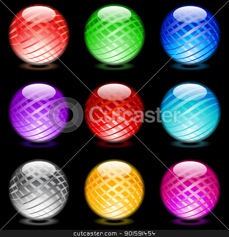 To use this stock image in your creative project, please select the size you need over to the right and click the "Add to Cart" button.
Your downloaded image will come with the Cutcaster watermark removed so don’t worry about the watermark you see on this page. Glossy spheres stock photo, Collection of colorful glossy spheres isolated on black. Set #11. by dvarg