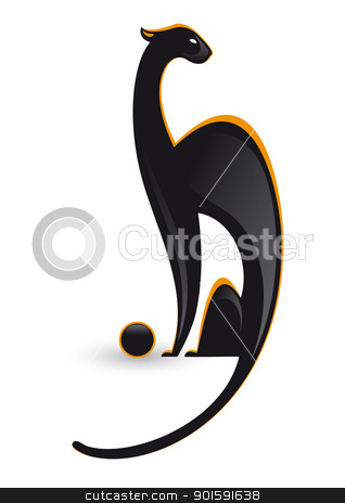 To use this stock image in your creative project, please select the size you need over to the right and click the "Add to Cart" button.
Your downloaded image will come with the Cutcaster watermark removed so don’t worry about the watermark you see on this page. Panther with ball stock photo, Illustration of the panther with ball on white background by dvarg