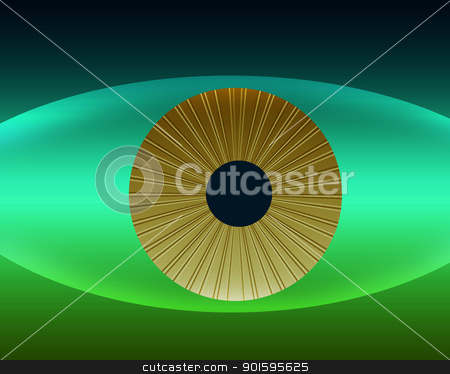 Natures Golden Eye in Natural Colors Natures Golden Eye in Natural Colors stock photo, Natures Golden Eye in Natural Green and Blue Color Stripes by Snap2Art